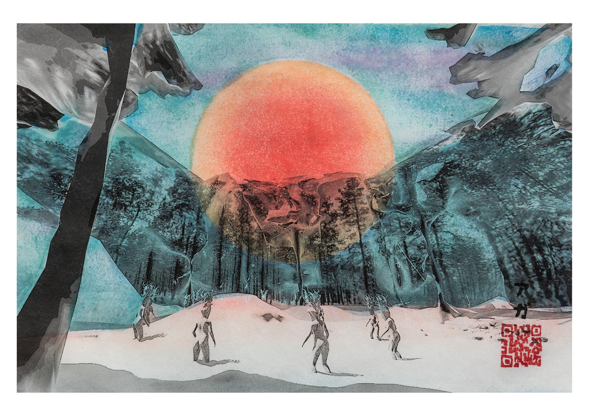Rise of the Ice Queens Variation, Fine Art Print - A4 size