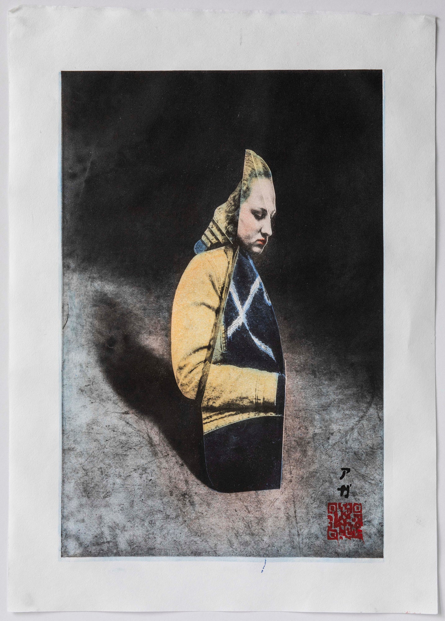 X Girl After Vermeer, original print (framed)