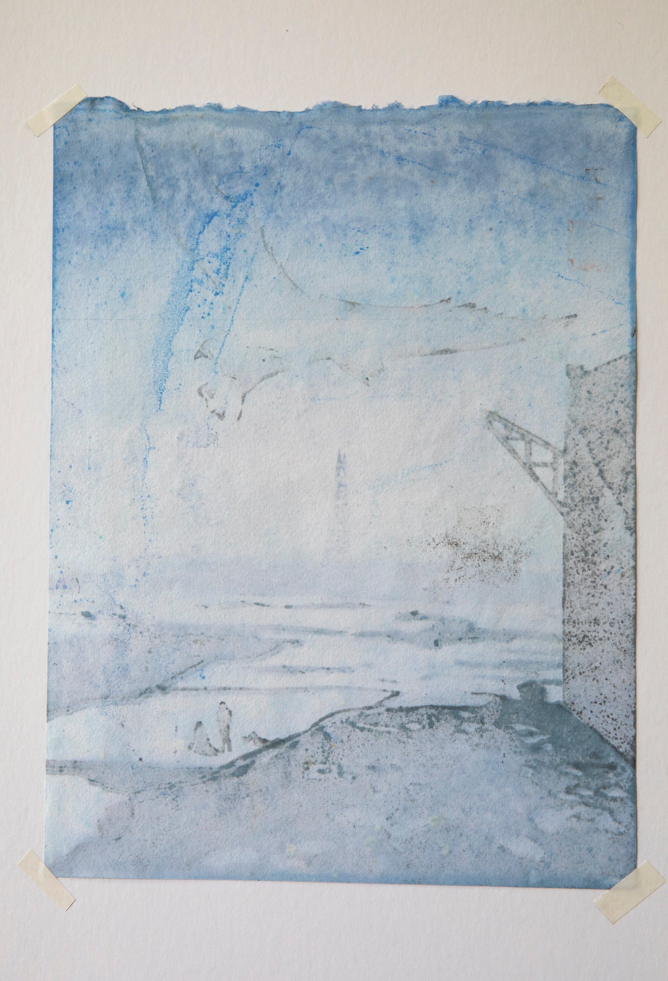 Nocturnes, Thames River Views, Original Japanese Woodcut