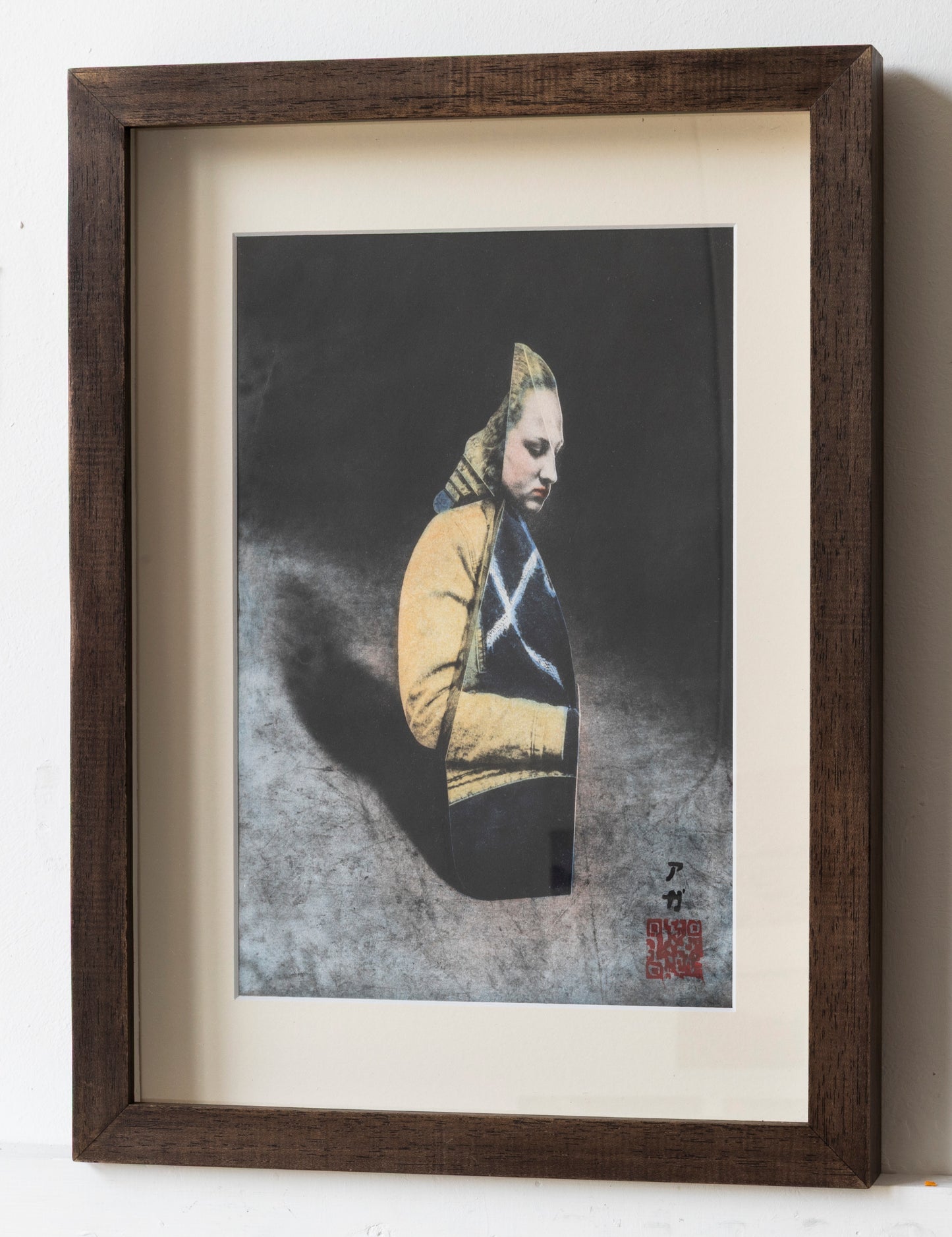 X Girl After Vermeer, original print (framed)