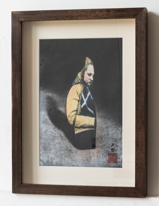 X Girl After Vermeer, original print (framed)