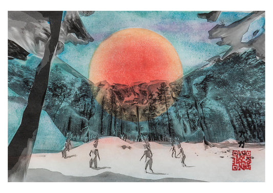 Rise of the Ice Queens Variation, Fine Art Print - A4 size